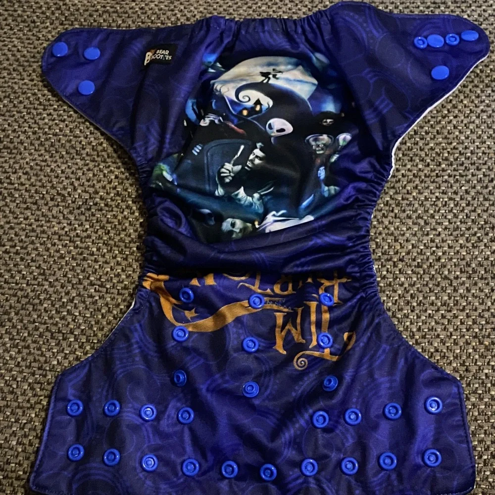 Burton Navy and Gold Diaper Cover